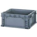 Lewisbins ORBIS Stakpak NSO1615-7 Modular Straight Wall Container, 16"L x 15"W x 7-1/2"H, Gray NSO1615-7-GY
